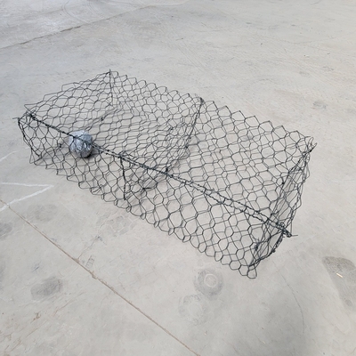 Hexagonal Mesh Gabion Basket Untuk Pertahanan Sungai Mudah Instalasi Wire Mesh Container