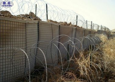 Hot - Dipped Galvanized Defensive Bastion Barriers Wall Sertifikasi CE Garansi 3 Tahun