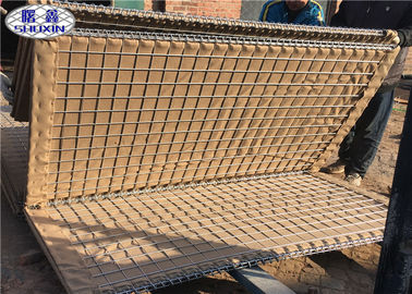 Pasir Diisi Gabion Banjir Hambatan Dengan Geotextile Galvanized Steel Wire