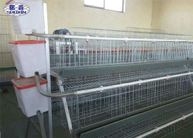3 Tiers Layer Chicken Cage, A Type Battery Cage Kekuatan Kompresi