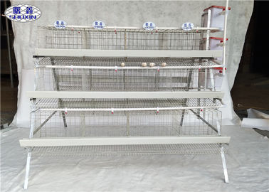 Galvanized Layer Chicken Cage, 3 Tiers Egg Laying Cages 24 Sarang