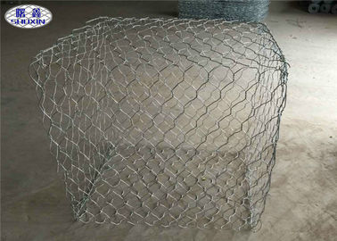 Stone Filled Wire Mesh Dinding Zinc Coated Fitur Untuk Perlindungan Pesisir