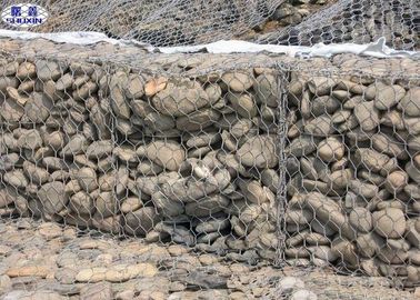 2 X 1 X 1 Batu Batu Diisi Wire Mesh Wall Kuat Anti - Scour Kemampuan