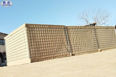 Rakitan Keamanan Hesco Defensive Barriers Mil 3 Sand Filled Barriers Wall