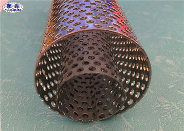 Spiral Prerforated Stainless Steel Wire Mesh Tube Untuk Elemen Filter Air