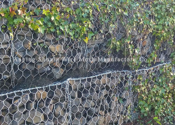 River Rock 4mm Kawat Besi Kandang Dinding Gabion Fleksibel