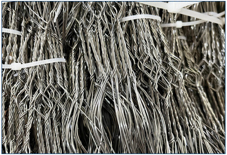 MZP Hambatan Kawat Visibilitas Rendah 0.5-0.9mm Jaring Pertahanan Tank 3