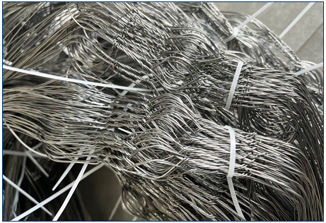 MZP Hambatan Kawat Visibilitas Rendah 0.5-0.9mm Jaring Pertahanan Tank 4