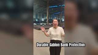 Kandang Keranjang Gabion Dilapisi Pvc Gabion Dinding Penahan Baja 80 X 100mm untuk Perlindungan Bank