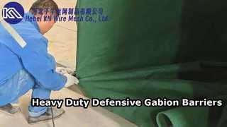 Sistem Penghalang Gabion Las Wire Mesh Galvanis Berat Penghalang Defensif