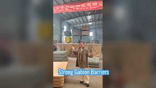 Dinding Gabion Bastion Galvanis yang Dicelup Panas Dilas Mesh / Bastion Barrier Kandang Tahan Ledakan