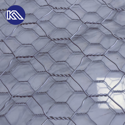 Galvanized Hexagonal Hole Woven Gabion Baskets Stone Cage Untuk Dinding Sungai