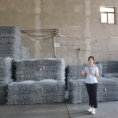 Dinding Penahan Kasur Keranjang Gabion Anti Karat 6m Galvanis