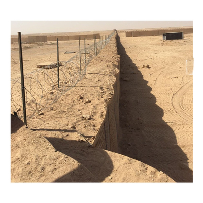 Welded Military Sand 5mm Hesco Gabion Box Wall Army Protective