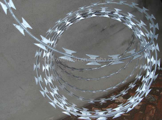 Amankan Properti Anda dengan single coil concertina razor wire Militer dan Swasta