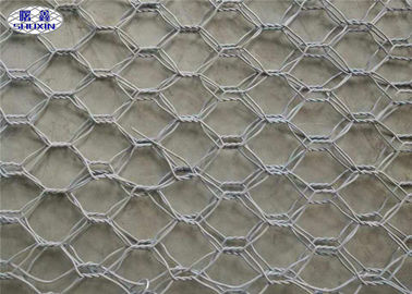 Hexagonal Stone Gabion Wall Cages / Wire Basket Rock Mempertahankan Dinding