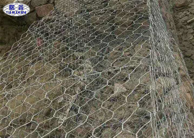 Anyaman Wire Mesh Batu Mempertahankan Dinding Untuk Perlindungan Jembatan Cuaca Bukti