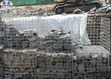 Galfan Wire Welded Stone Diisi Gabion Untuk Layanan OEM Banjir Bank