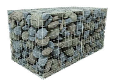 200 X 100 X 50 Galvanis Welded Gabion Box Stone Cage Untuk Proyek Pemerintah