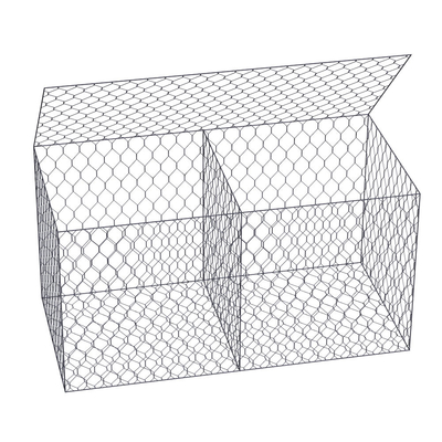 COC Gabion Fence Baskets Ukuran Standar 2x1x1 M Seng Tinggi Galvanis