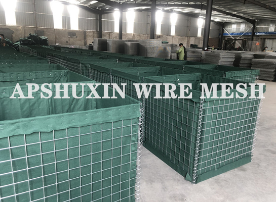 Jual panas Penghalang Pertahanan Gabion tersusun tanah Penghalang Pertahanan Kandang Batu Kontainer