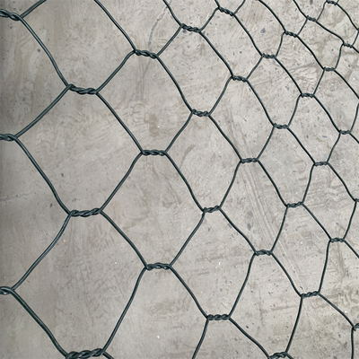 SGS Anti korosi Hexagonal Wire Gabion Basket Pagar Kandang Logam Untuk Batuan