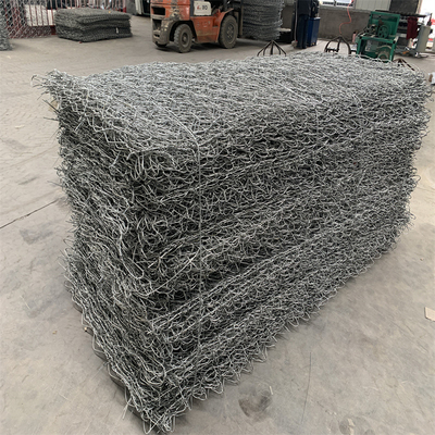 2.0mm-4.0mm Pagar Kawat Gabion Basket Besi Gabion Rock Cage Anticorrosion