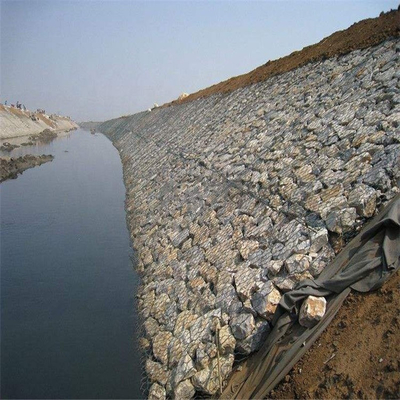 5mm Pengendalian Erosi Gabion Baskets 2mx1mx1m Tahan Korosi
