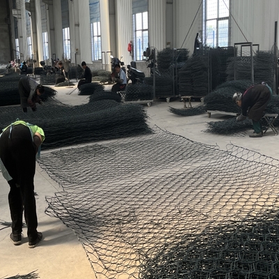 5mm Pengendalian Erosi Gabion Baskets 2mx1mx1m Tahan Korosi