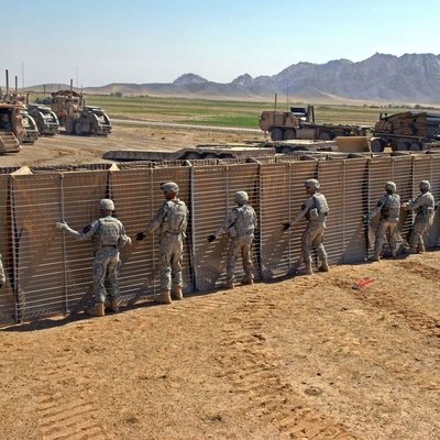 Barrier Militer Disesuaikan Galvanized Untuk Perlindungan Keamanan
