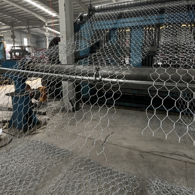 Anping Grosir Galvanis 4*1*1 M Green Gabion Batu Basket Untuk Melindungi Tanah Dan Batu