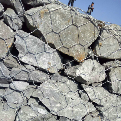 Gabion Pagar Harga Terbaik Hexagonal Gabion Kandang Anti karat Las Gabion Kandang Galvanized Gabion Box