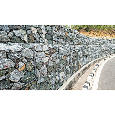 100mmx120mm Iron Mesh 3d Gabion Box Stone Untuk Taman Hot Dip Galvanized Gabion Mesh