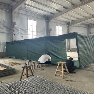 Hot Galvanized Tinggi Kekuatan Tarikan Galfan Pertahanan Barrier Blast Wall