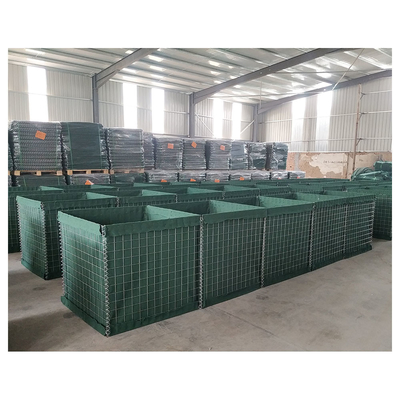 KN-10 5mm Galvanized Welding Square Hole Gaibon Pasir Dipenuhi Penghalang Pertahanan Untuk Kenya