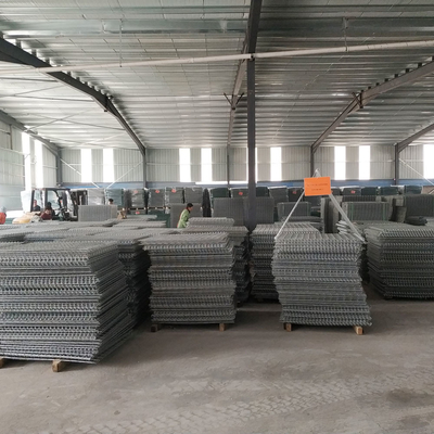 Anti karat Pertahanan Penghalang Pengelasan Galvanized Lipat Steel Wire Mesh