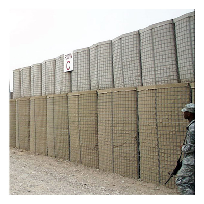 Anti karat Pertahanan Penghalang Pengelasan Galvanized Lipat Steel Wire Mesh
