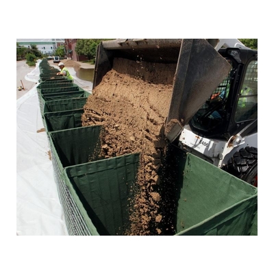 Militer 4-6mm Ukuran Disesuaikan Galvanized Pertahanan Penghalang Galfan Geotextile Kain Untuk Banjir Contro