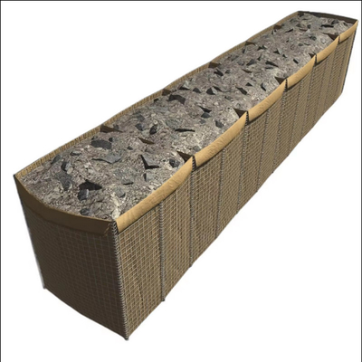 Long Life UV Resistant Geotextile Material Hesco Barrier Wall Bastion Militery Barrier Basket Pagar Kantong Kontainer Pasir