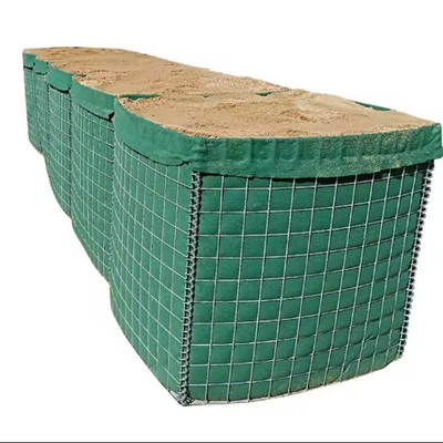High Security Collapsible Militer Hesco Penghalang Kontainer Dinding Untuk Bunker