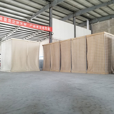 Portable Welded Square 3x3 Inch Military Barrier Pertahanan Batu Kotak Penghalang Di Ghana