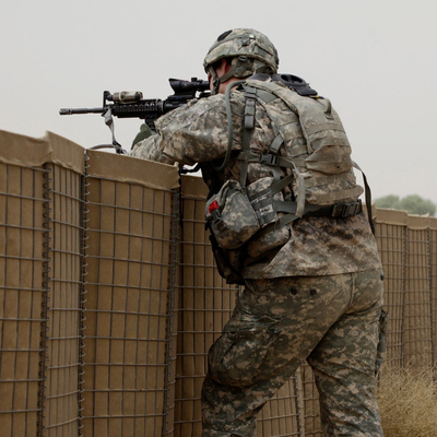 Portable Welded Square 3x3 Inch Military Barrier Pertahanan Batu Kotak Penghalang Di Ghana