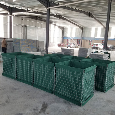 Portable Welded Square 3x3 Inch Military Barrier Pertahanan Batu Kotak Penghalang Di Ghana
