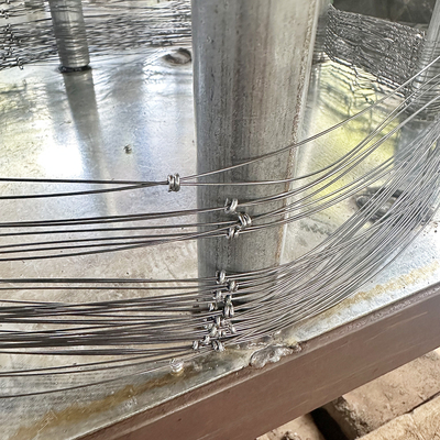 Jual Tangki Penghalang Winding Net Perlindungan Jalur Net Low-visibility Wire Mesh Net