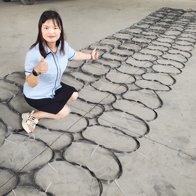Ukraina Tank Winding Wire Mesh Tank Barrier Wire Mesh Keamanan Tank Barrier Keamanan Invisible Drone Net Pagar Wire Obsta