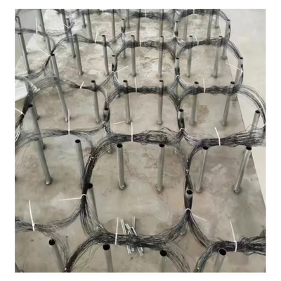 Low Visibility Galvanized Weave Wire Hambatan Anti-tank Barrier Wire Net Trap Netting