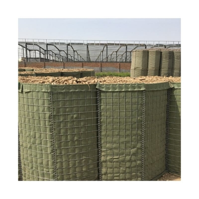 Bastion Penghalang Pertahanan Berlapis Wire Mesh Galvanis Berat 5 Sel