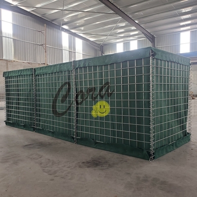 MIL 19 / 2.74m Tinggi Galvanized Pertahanan penghalang pasir benteng dinding tahan ledakan untuk dijual