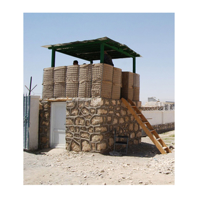 Anti korosi & anti karat Pengelasan Galvanized Lipat Steel Wire Mesh Penghalang Pertahanan