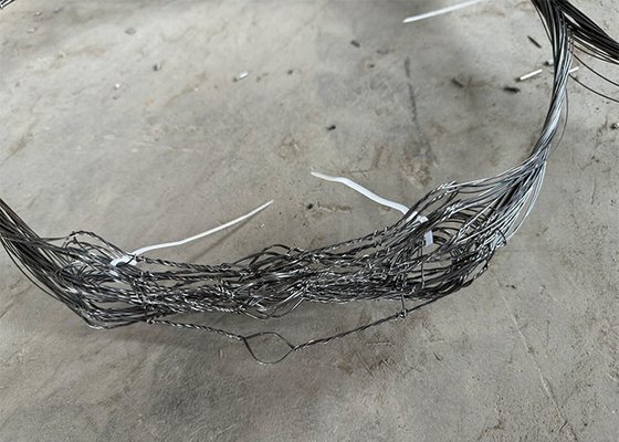 Jalur Intersepsi Keamanan Wire Mesh Penghalang Anti Tank